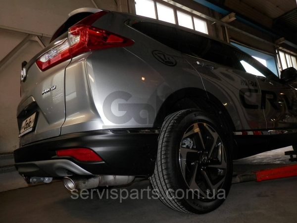 Оцинкований фаркоп на Honda CRV V 2017- (без підрізування бампера) Швидкознімний автомат на ручці