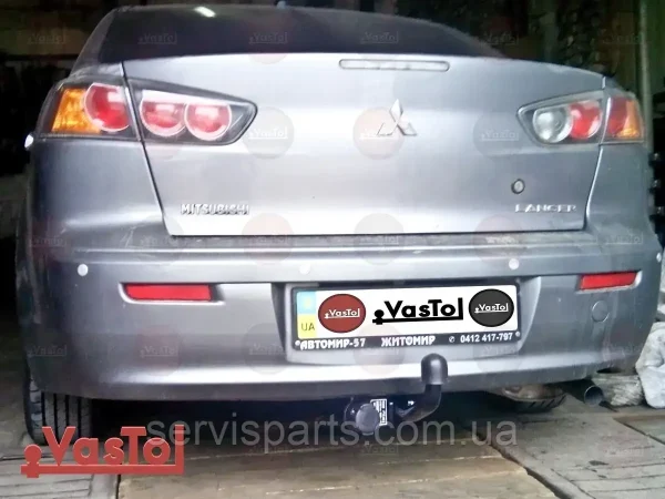 З'ємний фаркоп на Mitsubishi Lancer X 2012- - Зображення 2