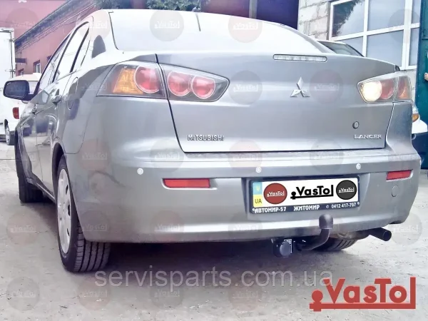 З'ємний фаркоп на Mitsubishi Lancer X 2012- - Зображення 3