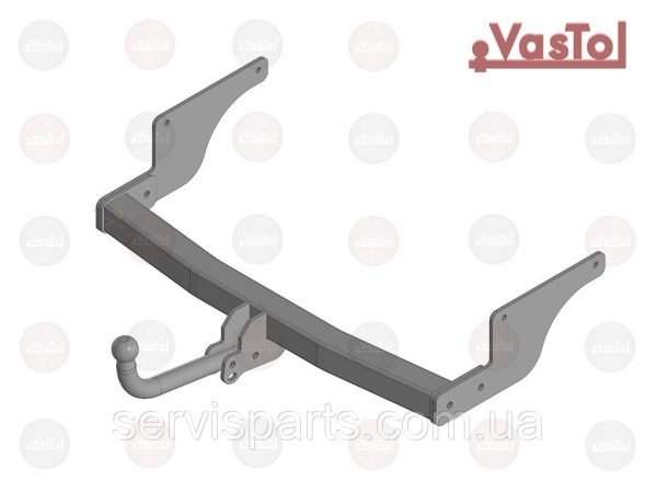 З'ємний фаркоп на Renault Laguna III 2007-2015 (Рено Лагуна 3 вагон) - Зображення 3