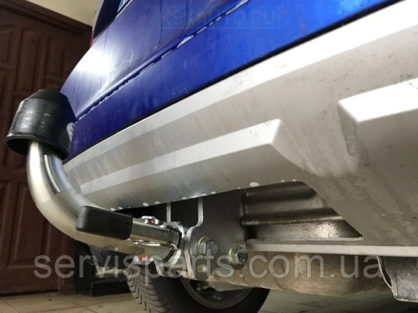 Оцинкований фаркоп на Skoda Yeti 2009- (Шкода Єті) Швидкознімний автомат на ручці - Зображення 2
