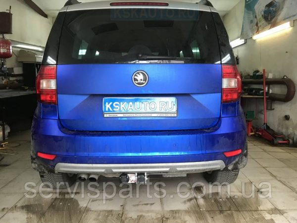 Оцинкований фаркоп на Skoda Yeti 2009- (Шкода Єті) Швидкознімний автомат на ручці - Зображення 7