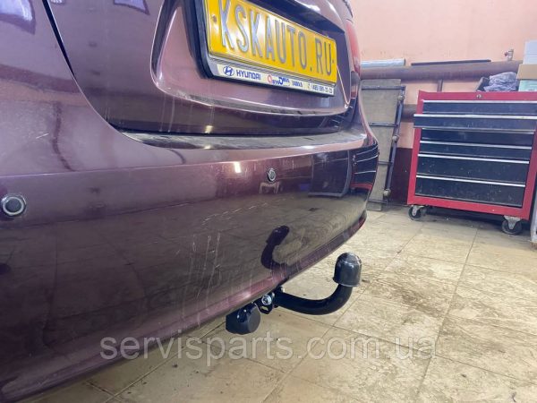 З'єднаний фаркоп на Hyundai Elantra HD 2006-2011 без підрізання бампера - Зображення 3