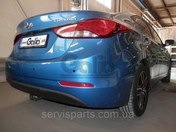 Оцинкований фаркоп на Hyundai Elantra MD 2011-2015 Швидкознімний автомат на ручці