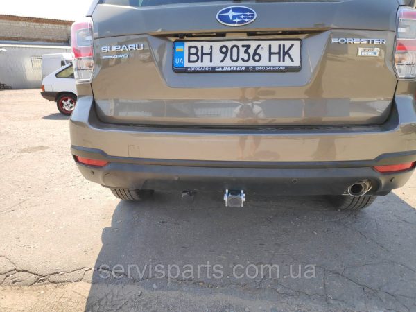 Оцинкований фаркоп на Subaru Forester SJ 2013-2018 (Субару Форестер) Швидкознімний автомат на ручці - Зображення 3