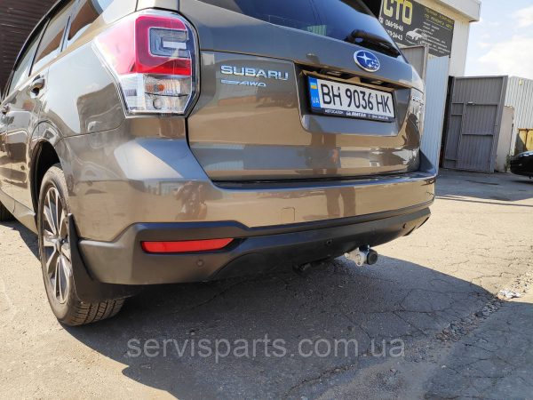 Оцинкований фаркоп на Subaru Forester SJ 2013-2018 (Субару Форестер) Швидкознімний автомат на ручці - Зображення 2