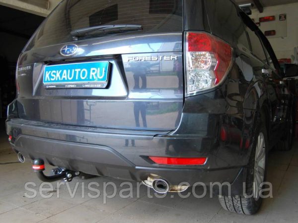 Польський фаркоп на Subaru Forester SH 2008-2012 (Субару Форестер) без підрізу бампера - Зображення 7