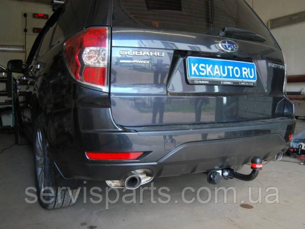 Польський фаркоп на Subaru Forester SH 2008-2012 (Субару Форестер) без підрізу бампера - Зображення 8