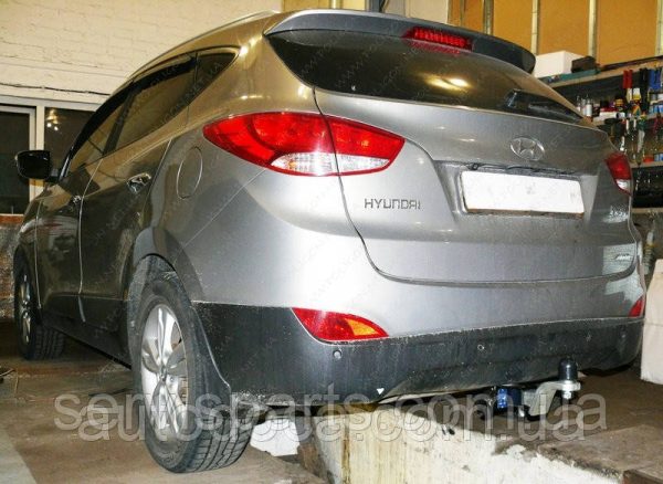 Знімний фаркоп на Hyundai IX35 2010-2015 (Хундай ІКС 35) Американська вставка під квадрат - Зображення 2