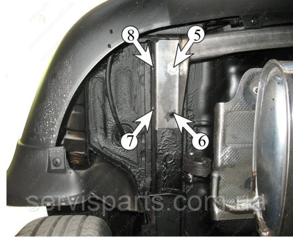 Знімний фаркоп на Hyundai IX35 2010-2015 (Хундай ІКС 35) Американська вставка під квадрат - Зображення 6