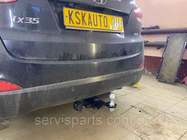 Знімний фаркоп на Hyundai IX35 2010-2015 (Хундай ІКС 35) Американська вставка під квадрат - Зображення 9
