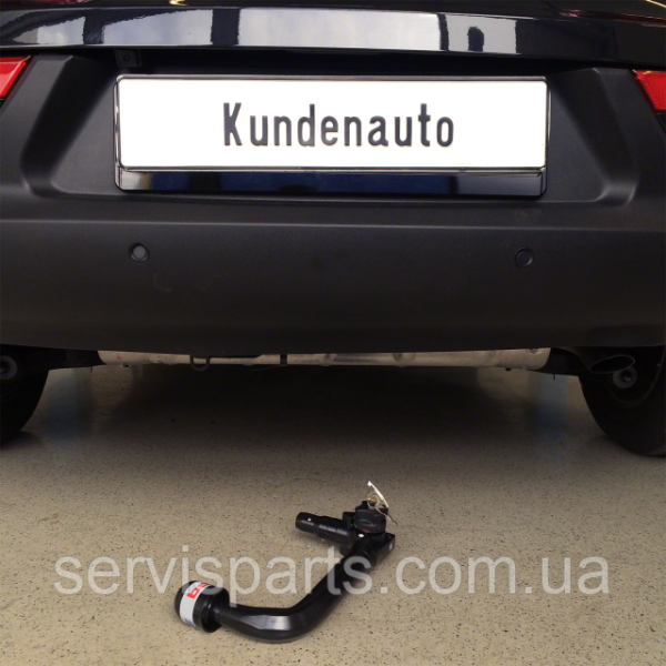 Польський фаркоп Kia Sportage 3 2010-2015 без зняття бампера Швидкознімний вертикальний автомат на ключі
