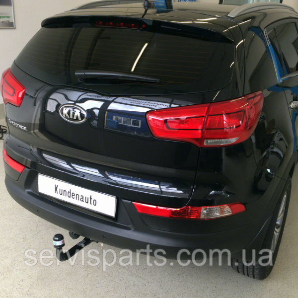 Польський фаркоп Kia Sportage 3 2010-2015 без зняття бампера Швидкознімний вертикальний автомат на ключі - Зображення 6
