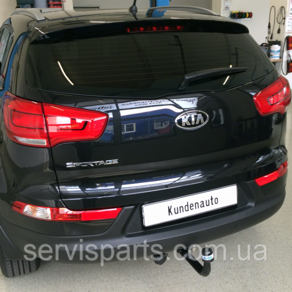 Польський фаркоп Kia Sportage 3 2010-2015 без зняття бампера Швидкознімний вертикальний автомат на ключі - Зображення 7