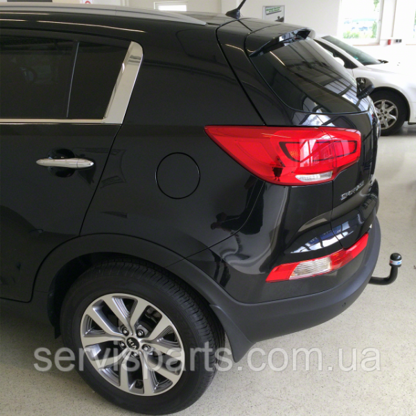 Польський фаркоп Kia Sportage 3 2010-2015 без зняття бампера Швидкознімний вертикальний автомат на ключі - Зображення 8