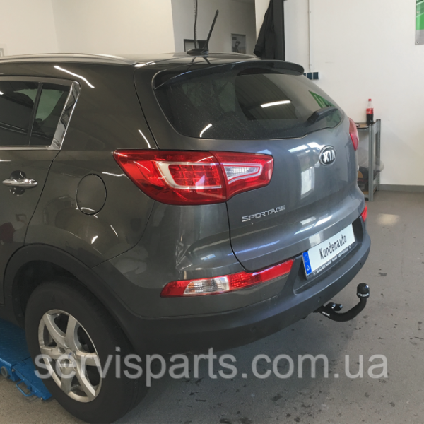 Польський фаркоп Kia Sportage 3 2010-2015 без зняття бампера Швидкознімний вертикальний автомат на ключі - Зображення 9