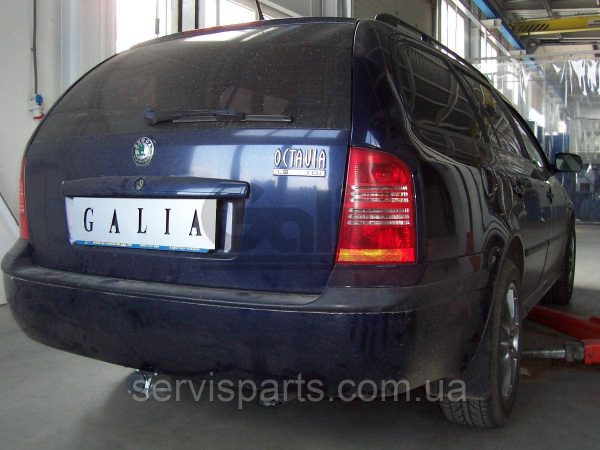 Оцинкований фаркоп на Skoda Octavia A4 Tour 1997-2010 окрім 4x4 Швидкознімний автомат на ручці - Зображення 2