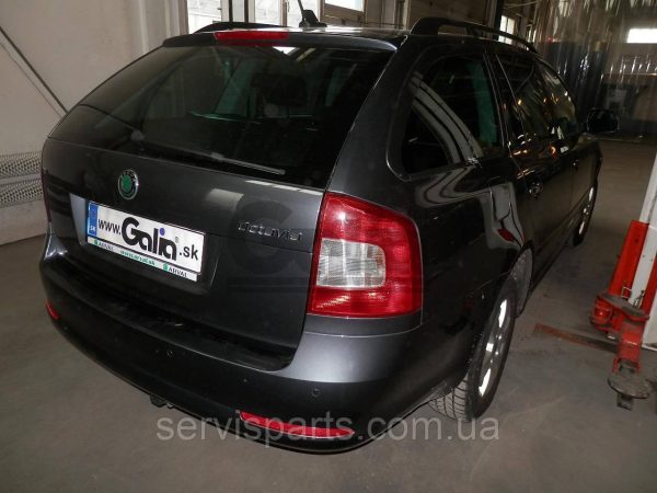 Оцинкований фаркоп на Skoda Octavia A5 2005-2012 (Шкода Октавія А5) Швидкознімний автомат на ручці - Зображення 3