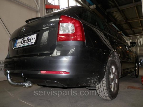 Оцинкований фаркоп на Skoda Octavia A5 2005-2012 (Шкода Октавія А5) Швидкознімний автомат на ручці - Зображення 4