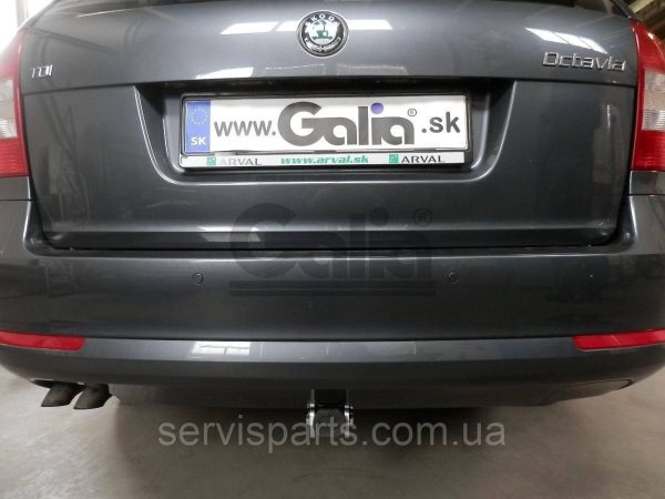 Оцинкований фаркоп на Skoda Octavia A5 2005-2012 (Шкода Октавія А5) Швидкознімний автомат на ручці - Зображення 6