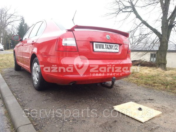 Польський фаркоп Skoda Octavia A5 2005-2012 (Шкода Октавія А5) Швидкознімний вертикальний автомат на ключі - Зображення 6
