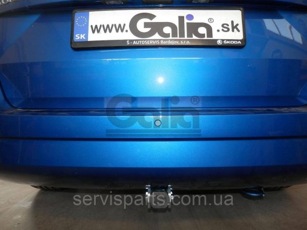 Оцинкований фаркоп на Skoda Fabia III 2014-2018 универсал Швидкознімний автомат на ручці - Зображення 2