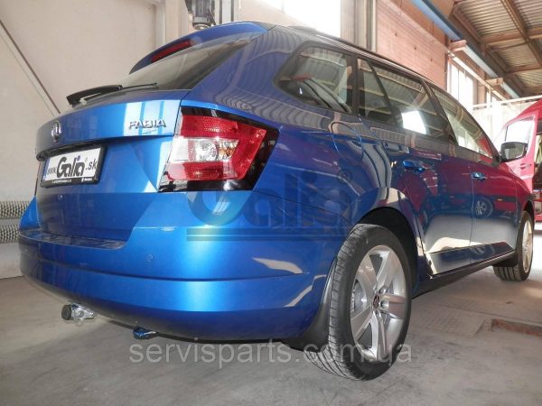 Оцинкований фаркоп на Skoda Fabia III 2014-2018 универсал Швидкознімний автомат на ручці