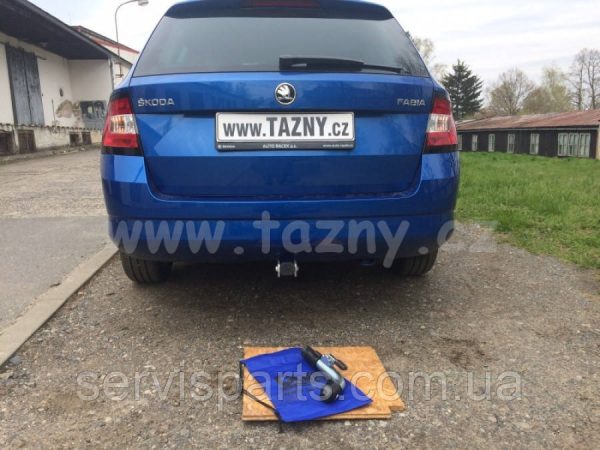 Оцинкований фаркоп на Skoda Fabia III 2014-2018 универсал Швидкознімний автомат на ручці - Зображення 6