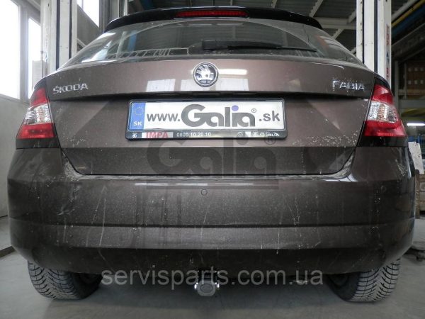 Оцинкований фаркоп на Skoda Fabia III Хетчбек 2014-2018 (Шкода Фабія) Швидкознімний автомат на ручці - Зображення 2