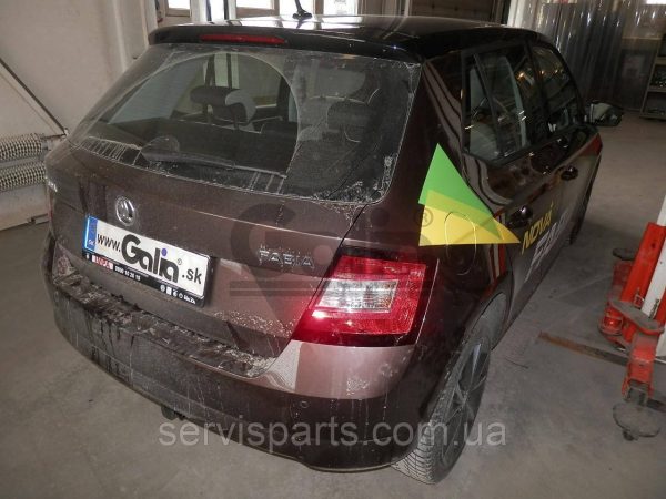 Оцинкований фаркоп на Skoda Fabia III Хетчбек 2014-2018 (Шкода Фабія) Швидкознімний автомат на ручці - Зображення 4