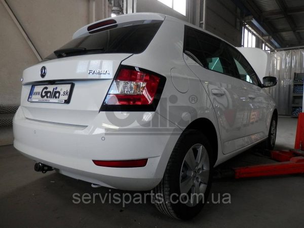 Оцинкований фаркоп на Skoda Fabia III Хетчбек 2018-2021 (Шкода Фабія) Швидкознімний автомат на ручці - Зображення 5