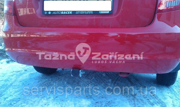 Оцинкований фаркоп на Skoda Fabia 2000-2014 Універсал і седан Швидкознімний автомат на ручці - Зображення 5