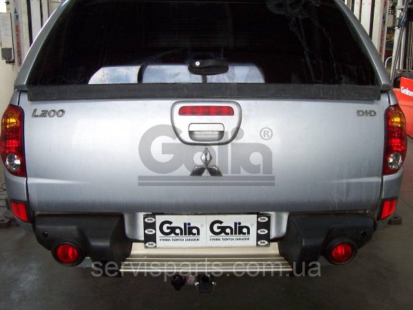 Оцинкований фаркоп на Mitsubishi L200 1996-2022 всі моделі Швидкознімний автомат на ручці - Зображення 3