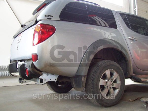 Оцинкований фаркоп на Mitsubishi L200 1996-2022 всі моделі Швидкознімний автомат на ручці - Зображення 7