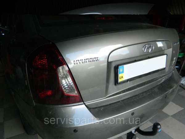 Знімний фаркоп на Hyundai Accent 2006-2011 - Зображення 6