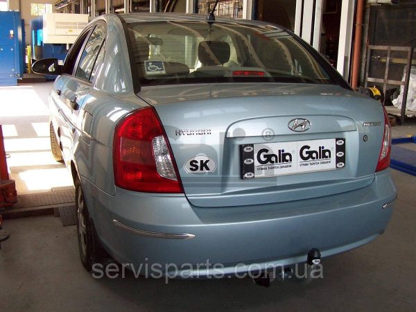 Оцинкований фаркоп на Hyundai Accent 2006-2011 без підрізування бампера - Зображення 2