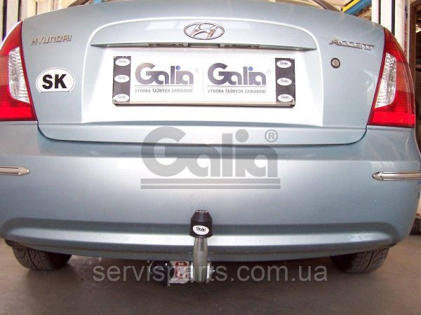 Оцинкований фаркоп на Hyundai Accent 2006-2011 без підрізування бампера - Зображення 9