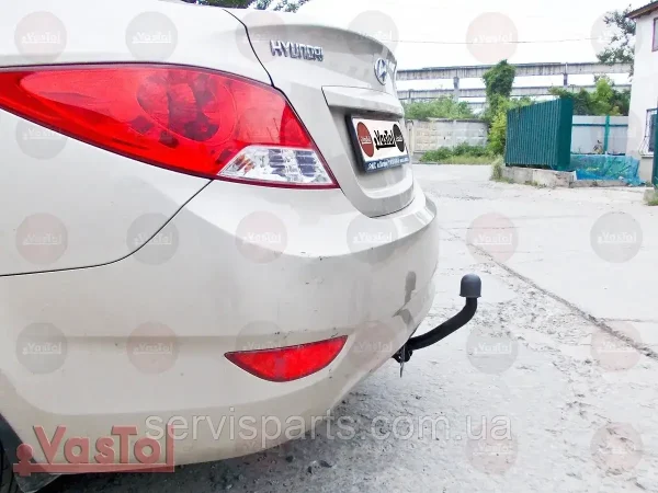 Знімний фаркоп на Hyundai Accent 2011-2017 (Solaris) - Зображення 2
