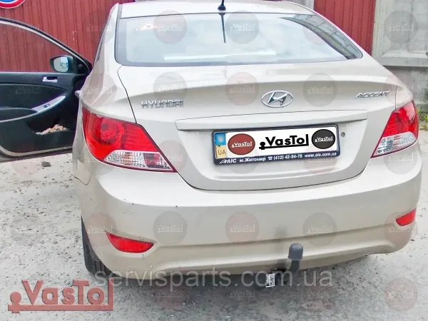 Знімний фаркоп на Hyundai Accent 2011-2017 (Solaris) - Зображення 3