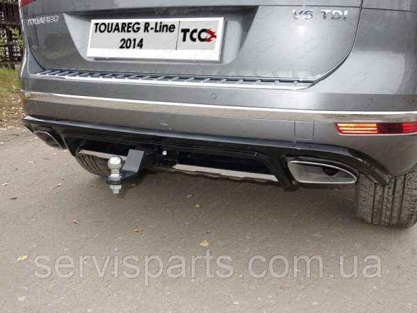 Знімний фаркоп на Volkswagen Touareg 2002-2018 (Фольксваген Туарег) Американська вставка під квадрат - Зображення 3