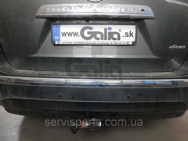 Фаркоп Toyota Highlander 2008-2014 (Тойота Хайлендер XU40) оцинкований на болтах Швидкознімний автомат на ручці - Зображення 7