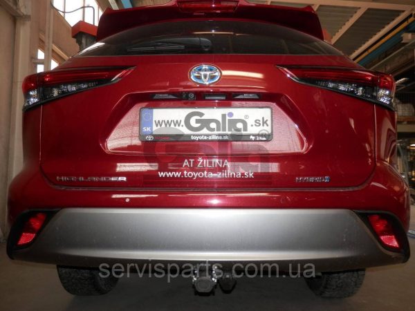 Фаркоп Toyota Highlander 2019- (Тойота Хайлендер XU70) без підрізу бампера Швидкознімний гак на ручці - Зображення 4