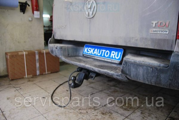 Знімний фаркоп на Volkswagen Amarok 2010- (Фольксваген Амарок) Американська вставка під квадрат - Зображення 3