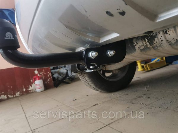 З'ємний фаркоп на Hyundai Tucson 2004-2010 без підрізу бампера. - Зображення 4