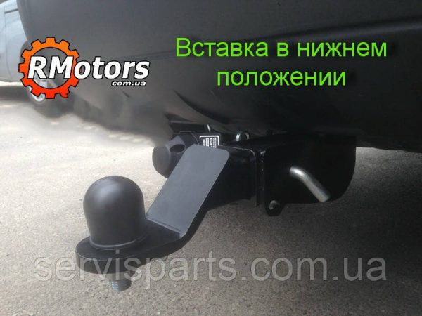 З'ємний фаркоп на Hyundai Tucson 2004-2010 без підрізу бампера Американська вставка під квадрат - Зображення 3
