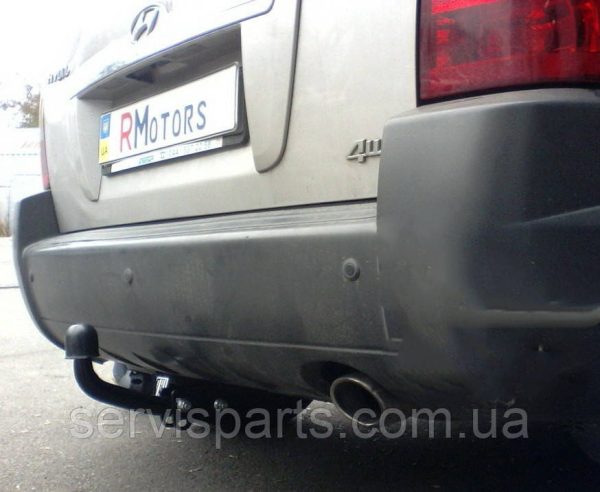 З'ємний фаркоп на Hyundai Tucson 2004-2010 без підрізу бампера. - Зображення 2