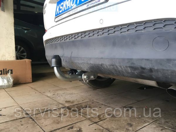 Оцинкований фаркоп на Hyundai Tucson III 2015-2018 без підрізу бампера - Зображення 3