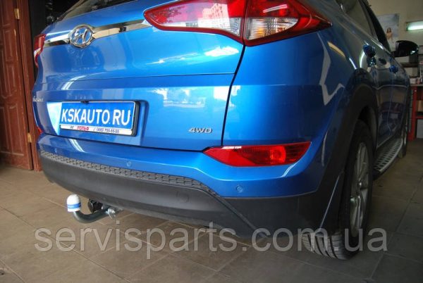 Оцинкований фаркоп на Hyundai Tucson III 2015-2018 без підрізу бампера - Зображення 6