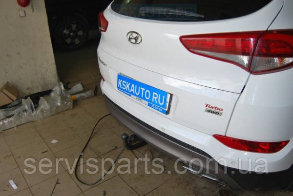 Польський фаркоп на Hyundai Tucson III 2015-2018 без підрізання бампера - Зображення 4