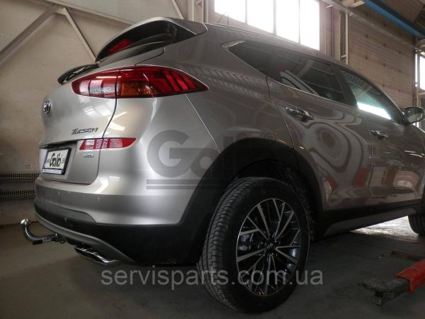 Оцинкований фаркоп на Hyundai Tucson III 2018-2021 без підрізання бампера - Зображення 7